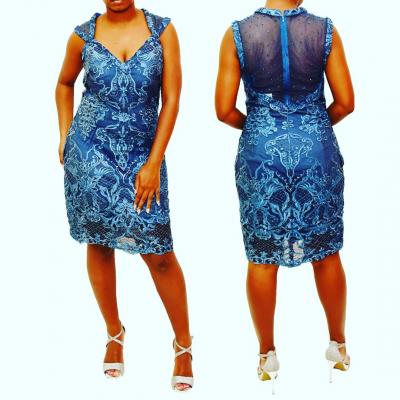 Teal Sequin Dress size 9/10: $250.00