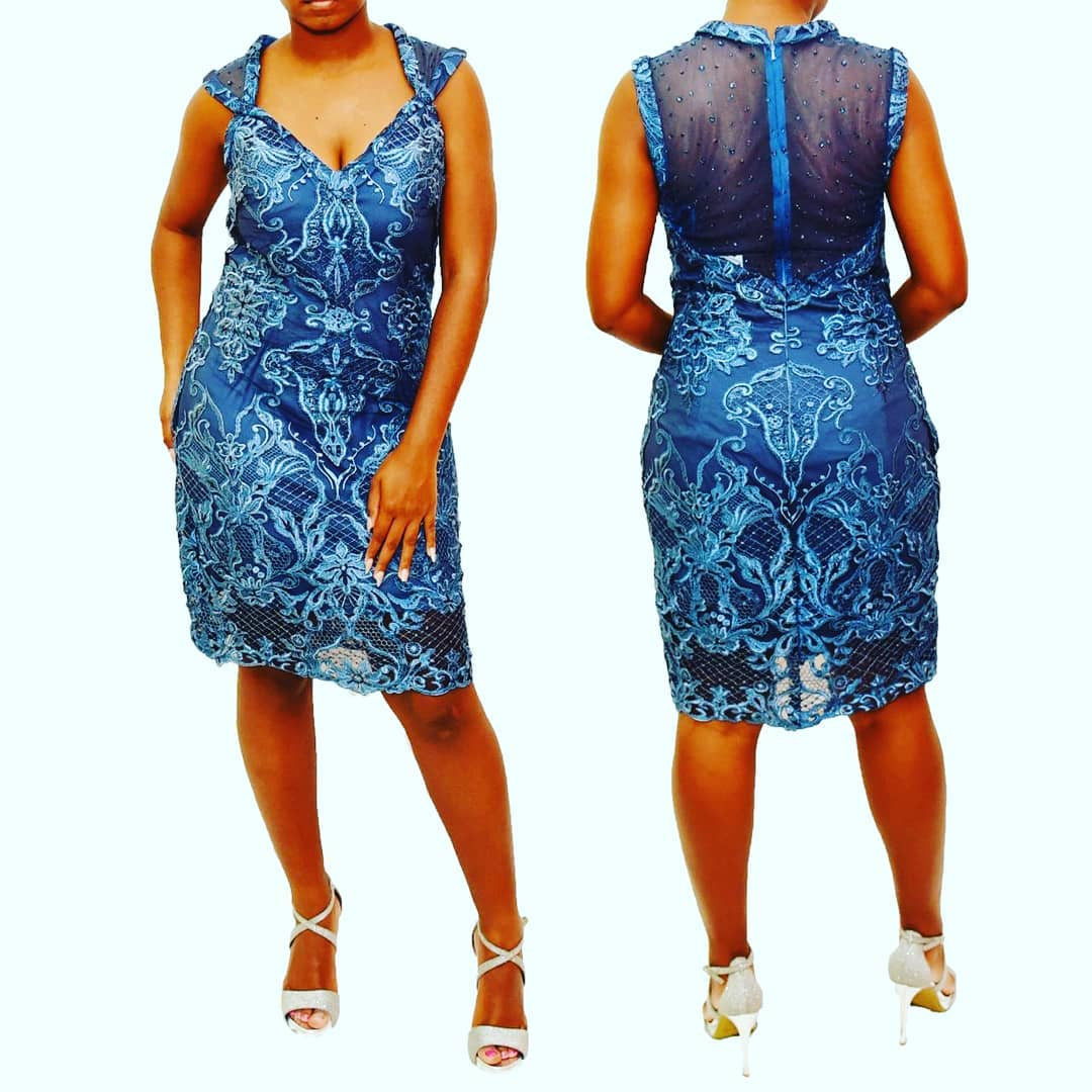 Teal Sequin Dress size 9/10: $250.00