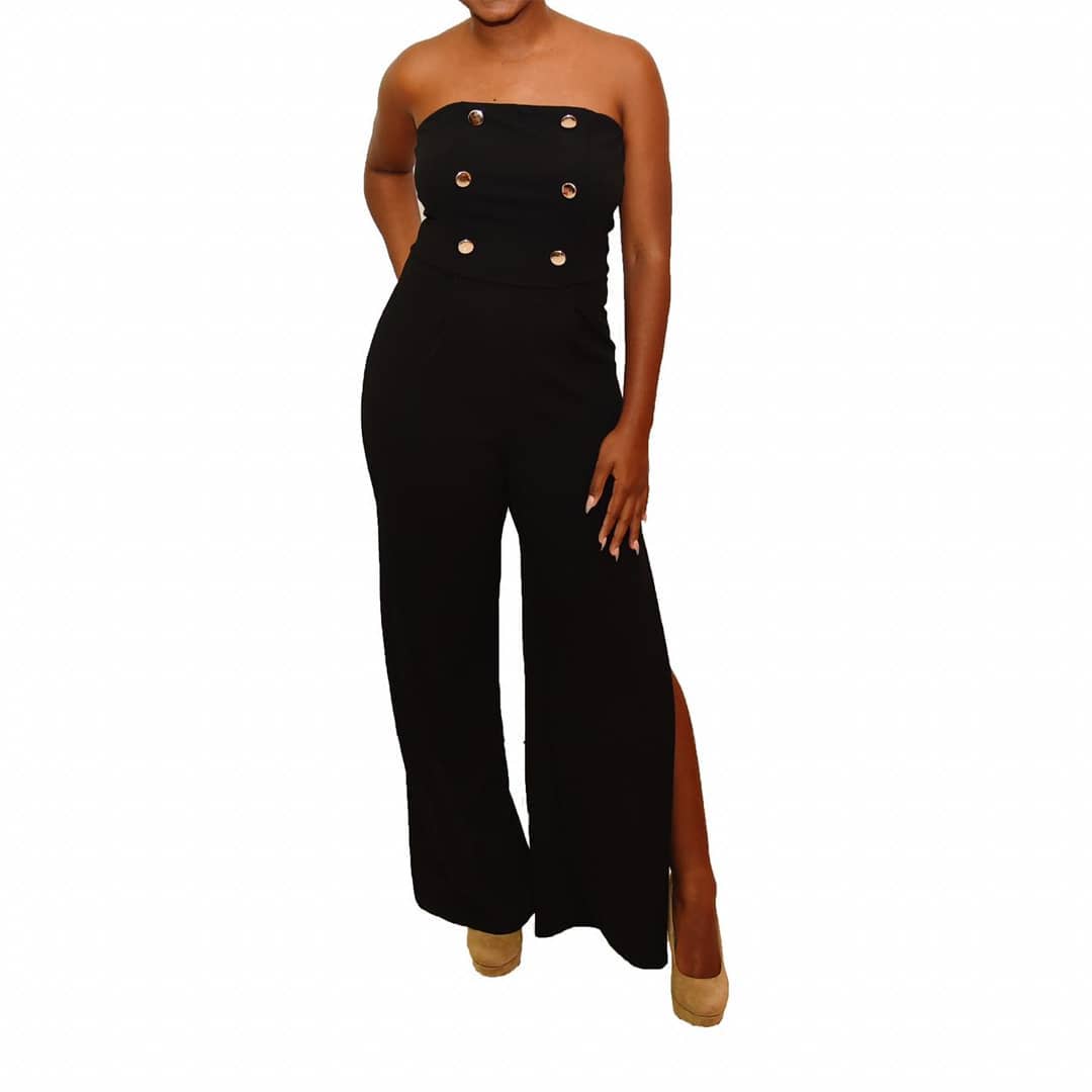 Maru Black Tube Jumpsuit Size M